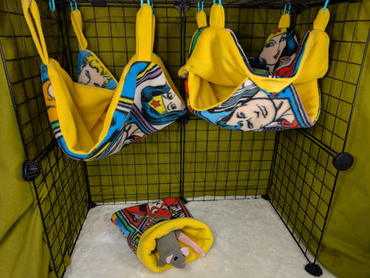 DC Comics 3-Piece Cage Set for Small Mammals