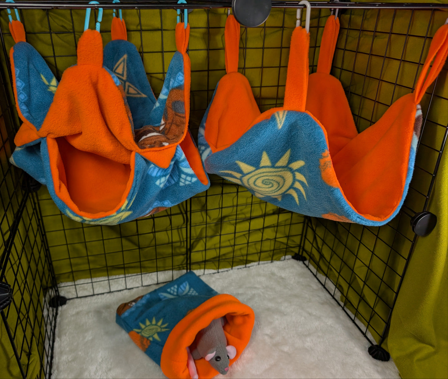 Moana-Inspired Small Mammal Cage Set