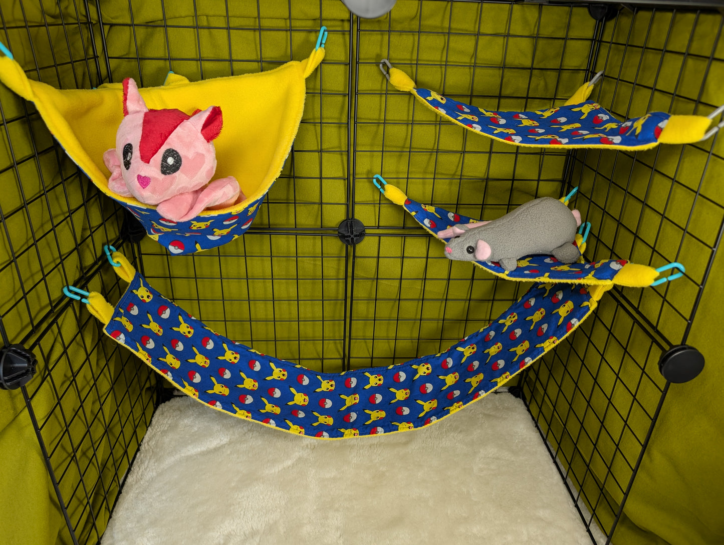 4-Piece Pikachu Pokémon Cage Set