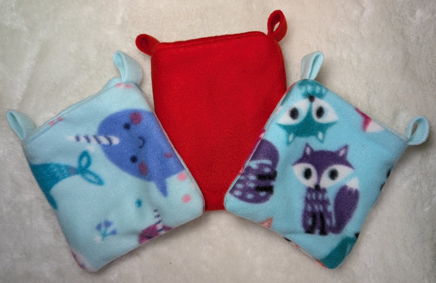 Cozy hanging sleep pouches