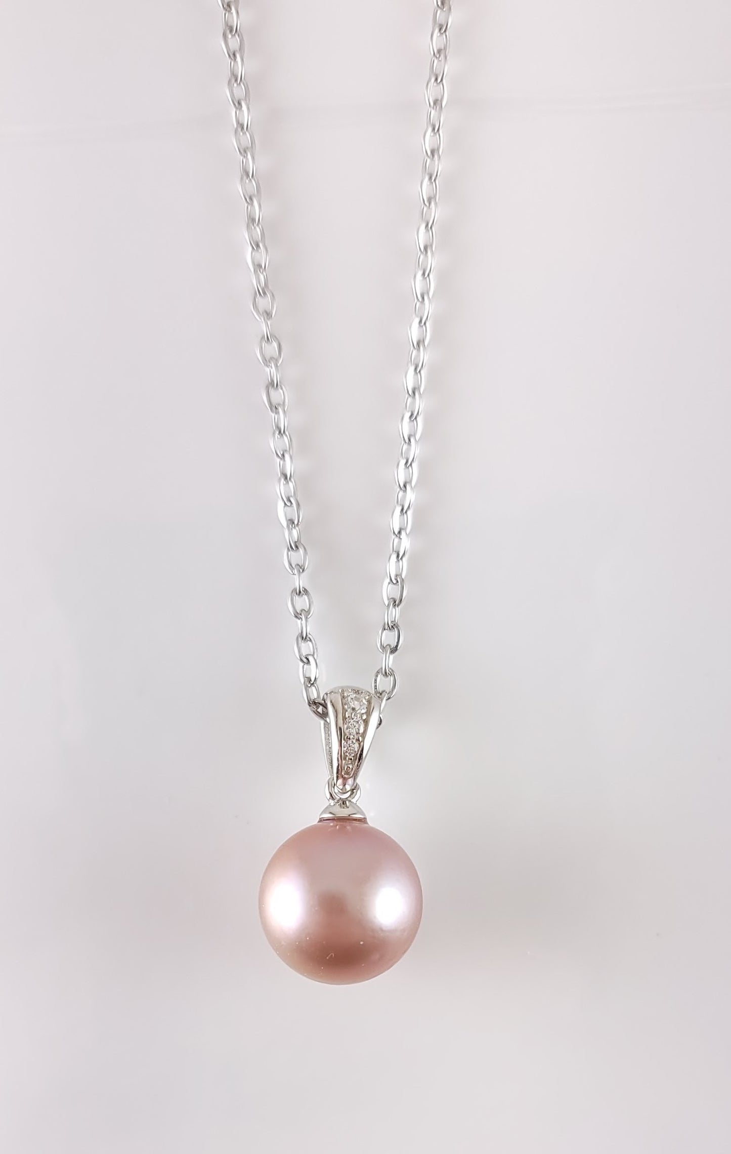 Classic CZ Pearl Pendant