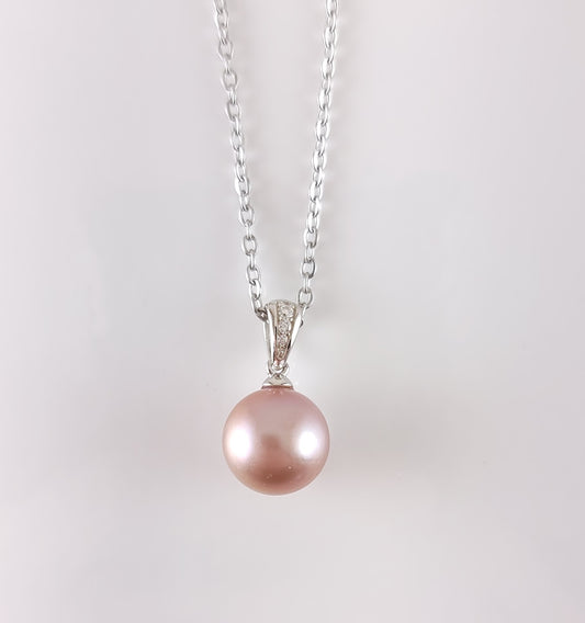Classic CZ Pearl Pendant
