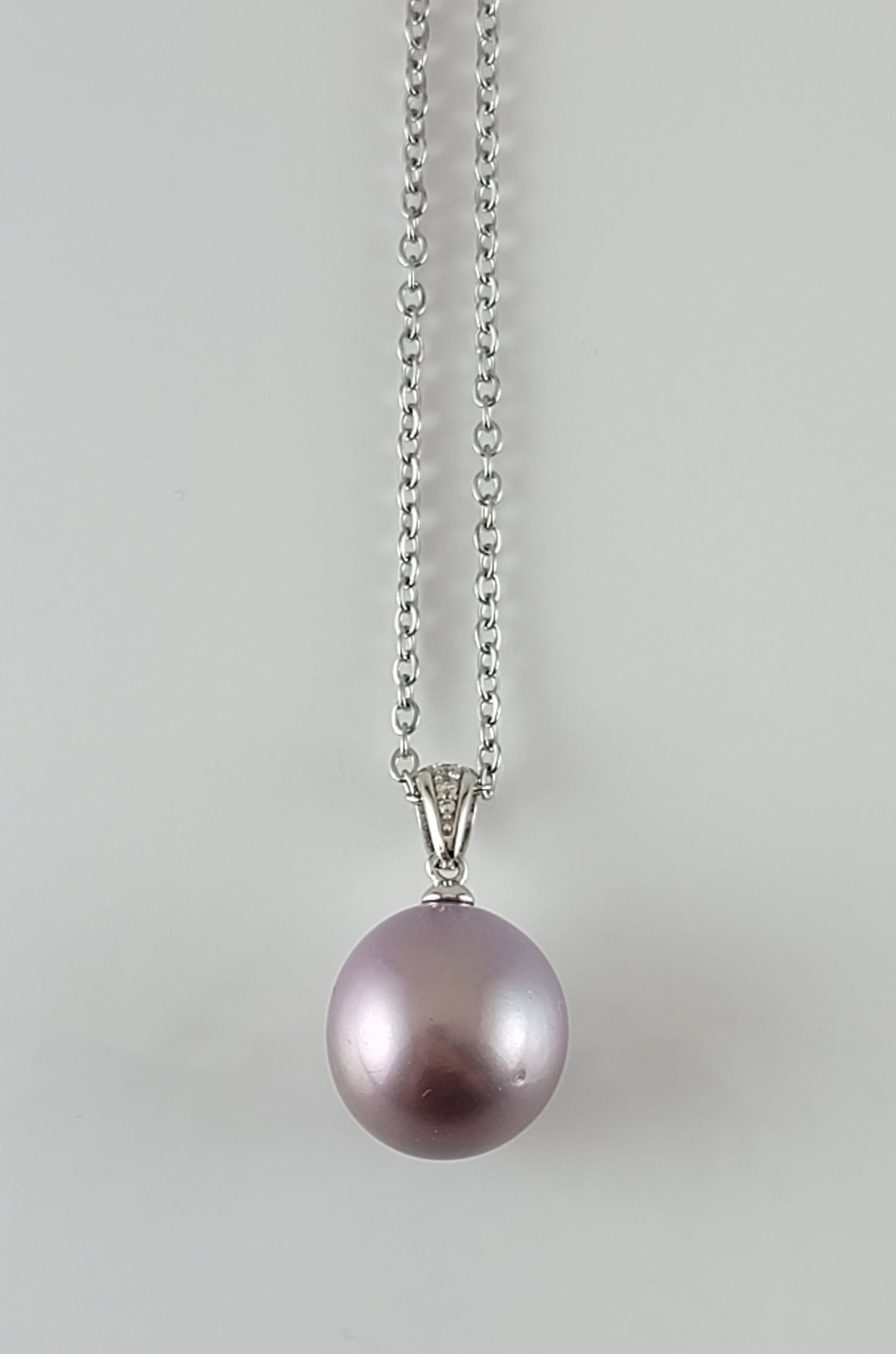 Classic CZ Pearl Pendant