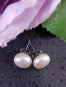 Classic White Pearl Stud Earrings