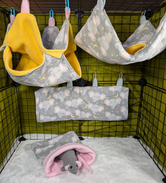 Elephant Dreams 4-Piece Small Mammal Cage Set