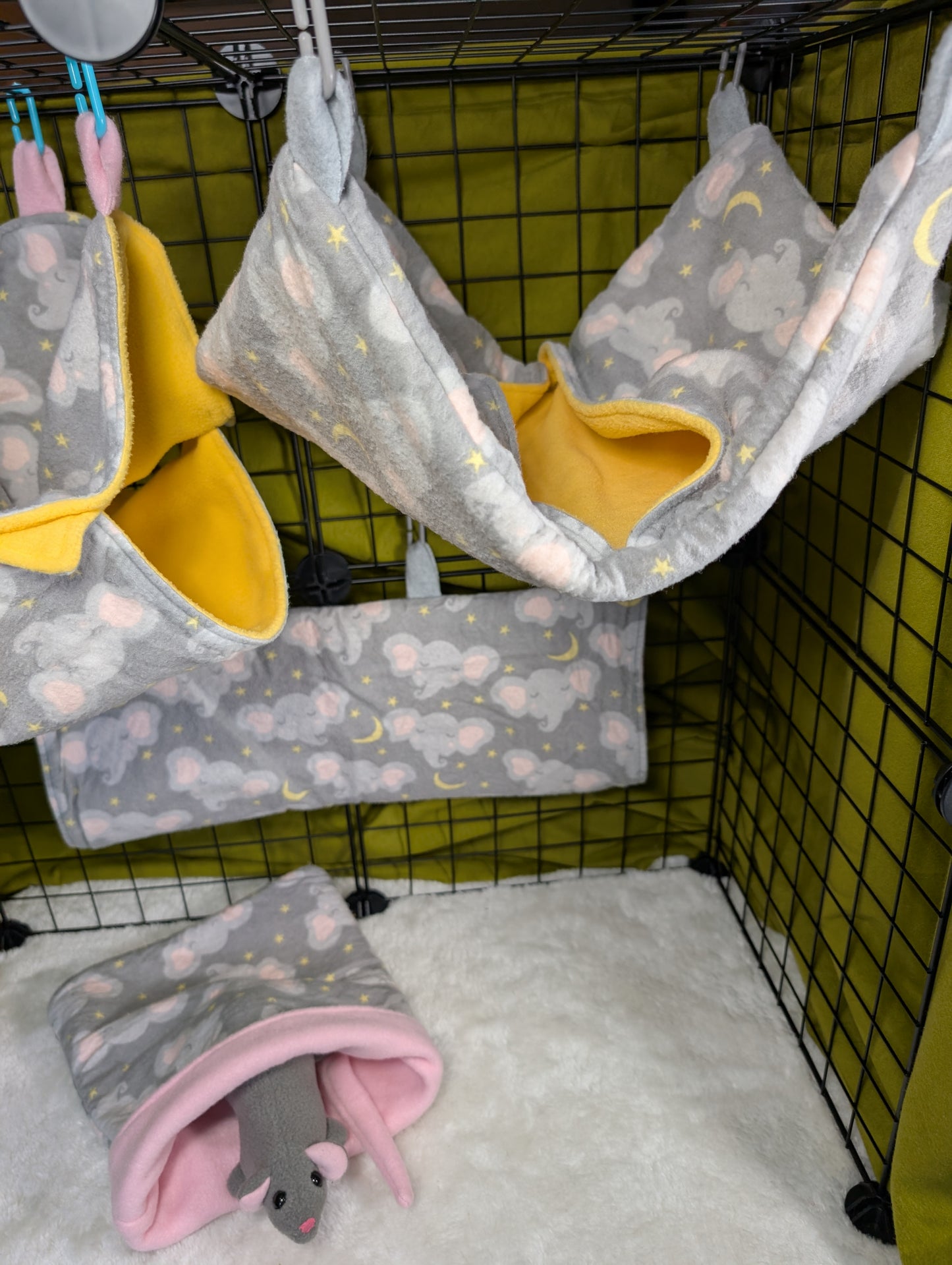 Elephant Dreams 4-Piece Small Mammal Cage Set