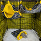 Hufflepuff-Themed Cozy 3-Piece cage set for Rats, Ferrets & More