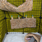 Leopard Print 3-Piece Cage Set for Small Mammals