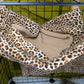 Leopard Print 3-Piece Cage Set for Small Mammals