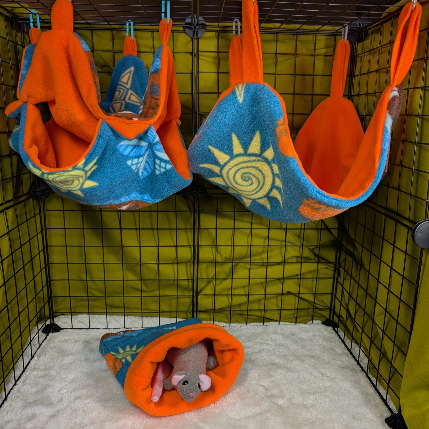 Moana-Inspired Small Mammal Cage Set