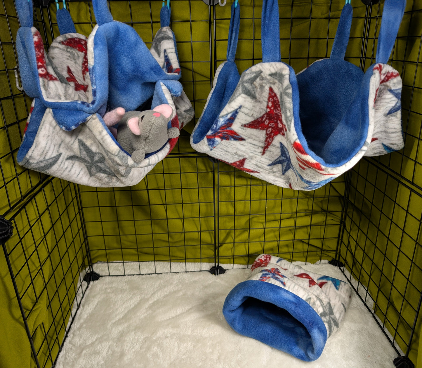 Patriotic Stars 3-Piece Cage Set