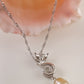 Leucistic Sugar Glider Pearl Pendant