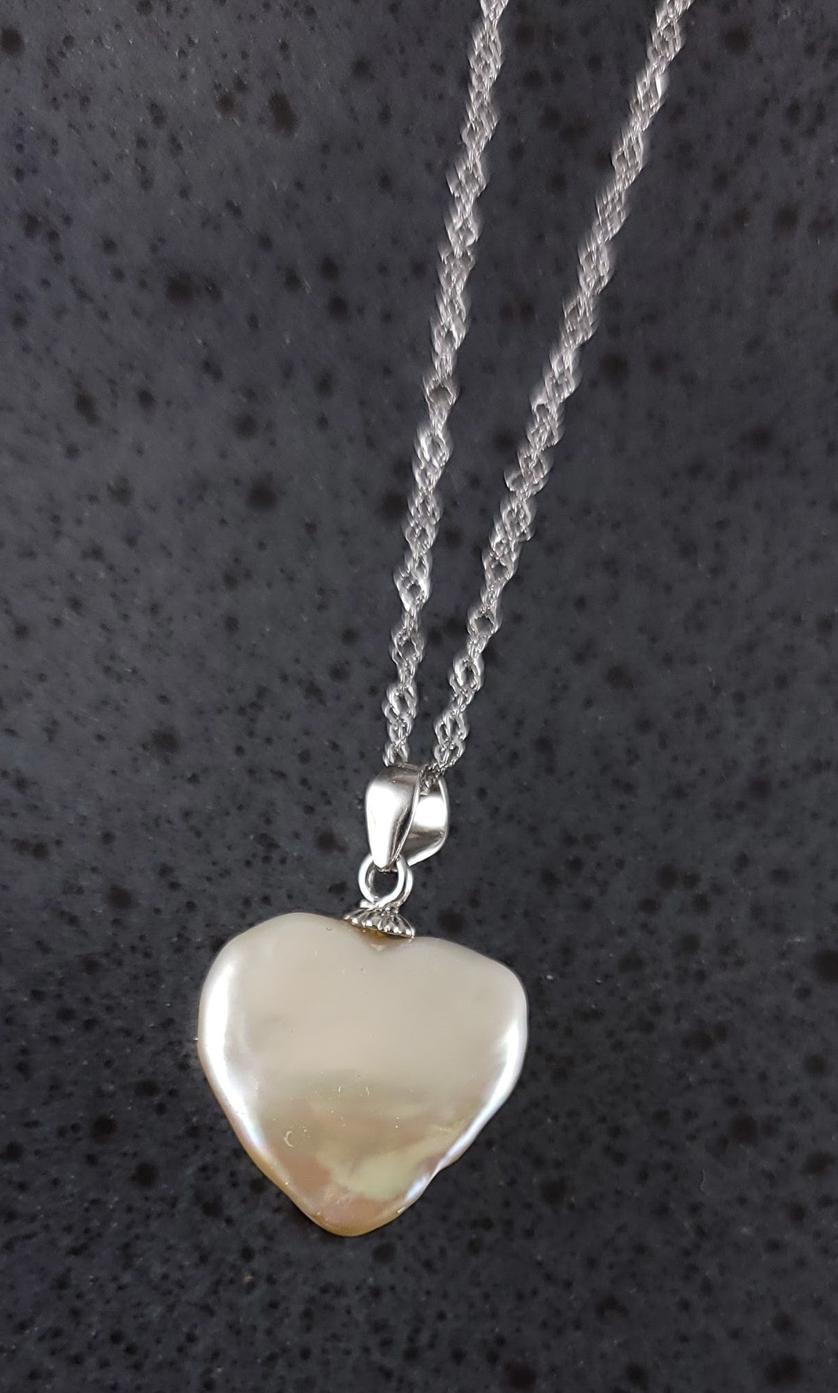 Flirty Heart Pearl Pendant