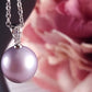 Simple Lavender Pearl and CZ Pendant