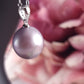 Simple Lavender Pearl and CZ Pendant