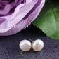 Classic White Pearl Stud Earrings